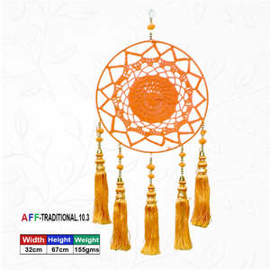 ดรีมแคชเชอร์สีส้มแบบดั้งเดิมที่สร้างสรรค์ด้วยเทคนิคแสงสะท้อน - Product Image 1