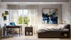 Table de chevet moderne en bois antique de style moderne pour les projets de meubles de chambre à coucher d'hôtel, lit en bois dur massif pour la maison - Product Image 2