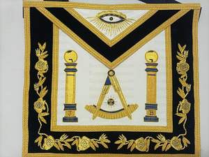 Venta al por mayor Masonic Regalia Set Delantal Collar Guantes para Freemason Lodge Grand Lodge y Chapter - Product Image 6