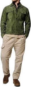 New Design of 2025 Custom Shirt Collar Stylish Distressed Contrast Stitching Vintage Leather <b>Jacket</b> for <b>Men</b> - Product Image 6