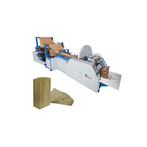 Wholesale Supplier V-bottom Food Bag With Printing Fully Automatic Kraft Paper Bag Making Machine