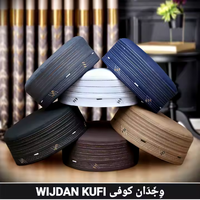 Chapeau Kufi Wajdaan léger pour homme - Fait main, sur mesure, Kufi islamique en polyester/coton respirant, motif géométrique, toutes saisons