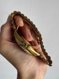 นาฬิกาฮิปฮอปประดับเพชรครึ่งเม็ดทำจากสแตนเลสสตีลจากชุดลำลองไปจนถึงชุดทางการที่ออกแบบมาสำหรับผู้ชายในชีวิตประจำวัน - Product Image 5