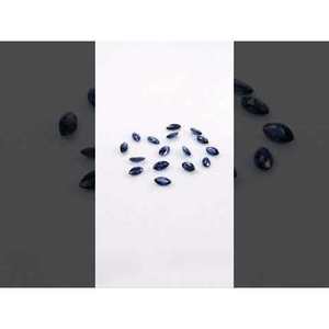 Saphir bleu royal naturel non traité, taille marquise calibrée, pierre précieuse facettée 2x4mm et 2.5x5mm, taille personnalisée, effets lumineux - Product Image 3