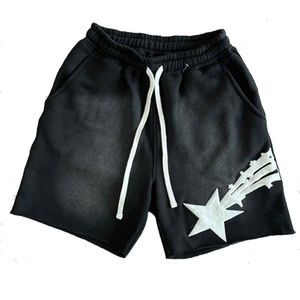 New Design 2025 Sun Fade Custom Printed Casual wear Wholesale Men's <b>Shorts</b> Vintage Sweat <b>Shorts</b> - Product Image 2