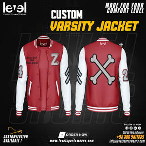 Nueva llegada de invierno de los hombres de cuero de manga de béisbol Letterman Varsity chaquetas para hombres - Product Image 4