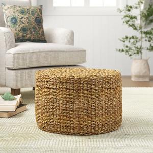 Taburete de algas marinas naturales de alta calidad, venta al por mayor, asiento de suelo de paja, precio barato, cojín de ocio, puf para sala de estar - Product Image 3