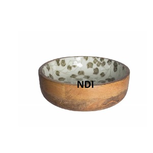 Vajilla de restaurante, cuencos para servir, cuenco de madera de mango, diseño hecho a mano, ensalada de frutas, mezcla y servicio, cuenco de madera - Product Image 3