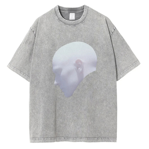 2025 camiseta informal de alta calidad para hombre, equipo de Metal, estampado sólido, cuello redondo, manga corta, 100% algodón, transpirable ecológico - Product Image 4