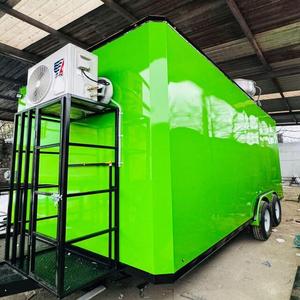 OEM 4M de longitud móvil campamento remolque camión carro café Snack calle quiosco con color verde para la venta Europa - Product Image 2