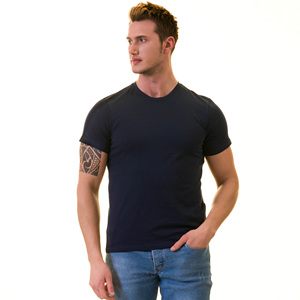 T-shirt en coton jersey pour homme, imprimé floqué, col rond, coupe classique, manches courtes, 180 grammes, écologique OEKO-TEX 100, anti-plis, vente en gros - Product Image 4