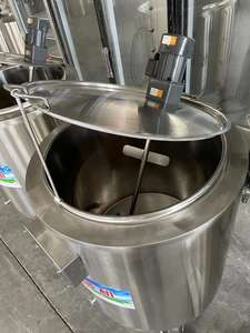 Per uso alimentare in acciaio inox 201 + 304 succo di frutta latte pastorizzatore 300L pastorizzazione macchina 220V/380V lunga vita di servizio HJ-SJ300 - Product Image 4