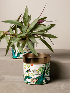 AK boîte à fleurs en métal laiton carré petite mini table fenêtre bureau décor à la maison pots de jardinière d'intérieur vase à fleurs - Product Image 4