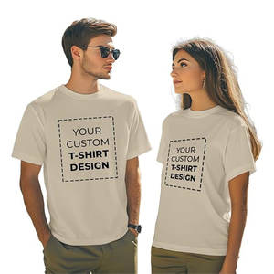 Camiseta de Algodón con Logotipo de Diseño Personalizado para Hombre y Mujer, Camiseta de Manga Corta para Hombre y Mujer, Camiseta Deportiva para Todas las Temporadas - Product Image 1