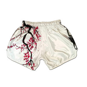 Venta al por mayor precio barato Muay Thai Shorts Lucha Pantalones cortos Muay Thai Pantalones cortos de boxeo para los hombres Transpirable OEM Moda personalizada - Product Image 3