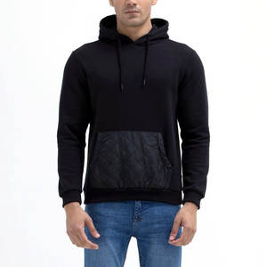 Sweat à capuche thermique épais en spandex/coton pour hommes d'hiver 2025 avec conception de poche coupe régulière - Product Image 2