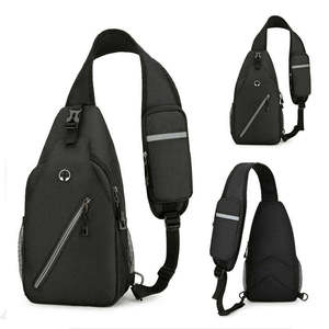Unisex <b>Large</b> Capacity Outdoor Sling Shoulder Bag New Fashionable Cross Body Chest Messenger Custom Logo Superior Zipper Summer - Product Image 2