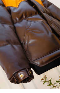 แจ็กเก็ตหนัง PU แขนยาวสำหรับผู้ชาย, เสื้อแจ็คเก็ตแฟชั่นมอเตอร์ไซต์เกาหลีสำหรับฤดูใบไม้ผลิและฤดูใบไม้ร่วง - Product Image 3