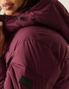 Vente en gros Logo personnalisé Veste matelassée chauffante brillante à capuche unisexe en polyester pour femmes Veste bulle grande taille pour femmes pour hommes pour femmes - Product Image 3