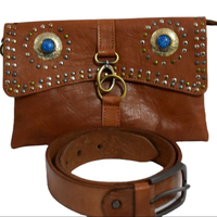 Moroccan Soul MA – Portefeuille de luxe vintage pour femme en cuir tanné avec fermeture éclair antivol, doux, en nylon, avec logo personnalisé