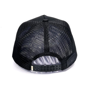 Sombrero de camionero Unisex transpirable e impermeable de malla de ala curvada con logotipo de parche bordado de 6 paneles de alta calidad personalizado 100% algodón - Product Image 2