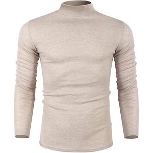 Nouveau gros meilleure qualité polyester couleur unie pull pull hommes col rond épais printemps chandails - Product Image 1