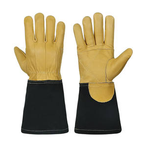 Keembro – gants de soudage avec rembourrage renforcé, Protection Durable, résistance à la chaleur, paume en cuir fendu, gants en cuir de vache - Product Image 1