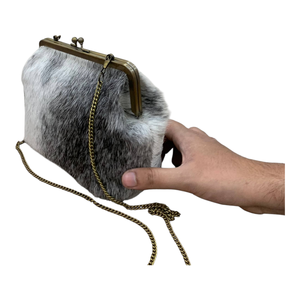 Cowhide Leather Kiss <b>Lock</b> Bag for Women Premium with Red Velvet Lining Inside Very Luxury Hot Sale Wholesale with Durable Chain - Product Image 2
