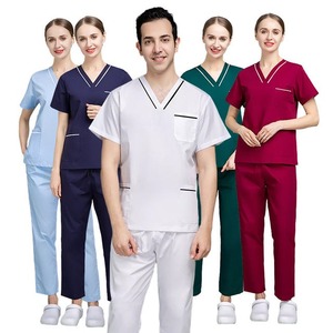 Vente en gros Tenue de jogging d'infirmière de haute qualité Tenue de gommage extensible Uniformes de gommage médical Ensembles d'uniformes d'allaitement à la mode pour femme - Product Image 3