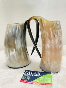 Vente en gros de tasse en corne de boeuf de culture viking Caractéristiques personnalisables de forme naturelle de style animal écologique pour les buveurs de bière FWE - Product Image 3