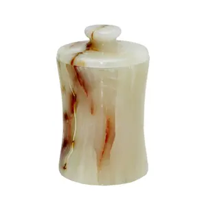 Multi Green Onyx Marble <b>Canister</b>, Marble kitchen <b>canister</b> <b>set</b> of 3, marble kitchen <b>canister</b> with lid - Product Image 1