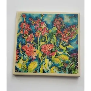 Azulejo de Arte de cerámica decorativo Maui Pacifica de Sherri Reeve 6î X 6î Diseño firmado de acento de pared - Product Image 1