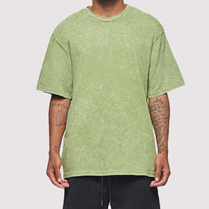 เสื้อยืดสำหรับผู้ชายซักแบบเป็นกรดเสื้อผ้าแนวสตรีทไซส์ใหญ่พิเศษพร้อมโลโก้ออกแบบได้ตามต้องการ - Product Image 1