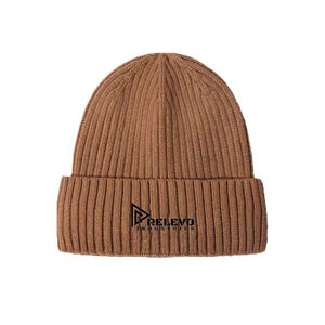 Gorro de Punto de Poliéster Cálido para Invierno, Color Liso, Unisex, de Alta Calidad, con Etiqueta Tejida Personalizada, Patrón de Puntos, Diseño Digital - Product Image 6