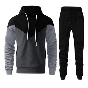 Survêtement Homme Oversize Luxe en Coton Épais 100% avec Capuche Brodé Style Technique Hiver Séchage Rapide Respirant - Product Image 1