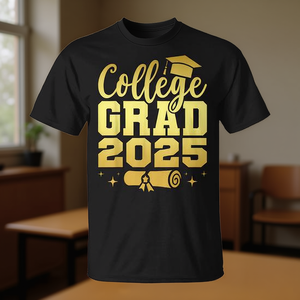 Maglietta Personalizzabile per Laureati del 2025, Abbigliamento Promozionale per Studenti Universitari - Product Image 3