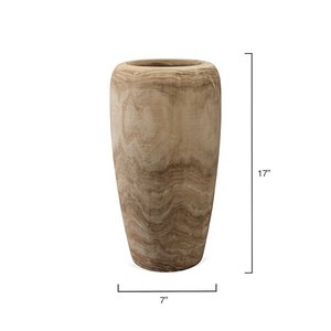 Vase de table en bois fait main pour décoration intérieure et cadeaux - Product Image 1