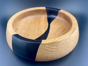 Cuencos de Madera con Resina Epoxi Azul, Hechos a Mano, Ecológicos, de Calidad de Exportación, para Fiestas, Hogar, Hotel y Restaurante - Cuenco Clásico para Servir - Product Image 5