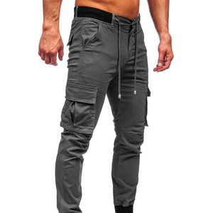 Pantalon cargo de grande taille en coton taille haute décontracté Streetwear avec poche Pantalon cargo en coton respirant pour hommes Pantalon taille USA - Product Image 5
