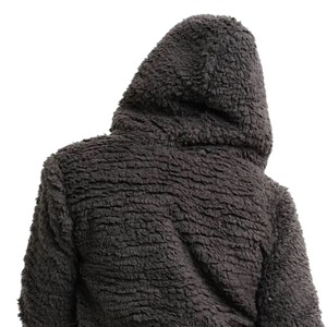 Mujeres moda Casual invierno cálido niñas polar Sherpa cremallera Sudadera con capucha con diseños térmicos sudaderas con capucha para damas - Product Image 4