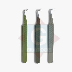 Outil de beauté de pince à épiler d'extension de cils en acier inoxydable de haute qualité - Product Image 2