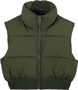 Top Quality Luxury Designer Women's Puffer Jacket Stylish Winter Coat <b>Fashion</b> Crop Women Puffer <b>Vest</b> Breathable With OEM - Product Image 5