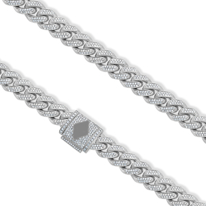 Hermoso collar de diamantes cultivados en laboratorio de oro de 10K Color E corte brillante redondo VVS2 claridad joyería brillante de lujo al por mayor en línea - Product Image 3