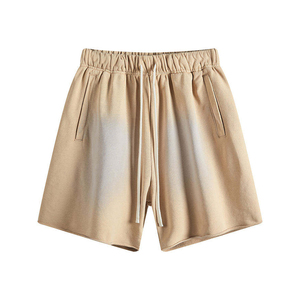 Pantalones Cortos de Algodón para Hombre al por Mayor, Lavado Ácido, Desteñidos por el Sol, Holgados, Ropa de Verano, Estilo Hip Hop, Pantalones Deportivos de Felpa Francesa - Product Image 1