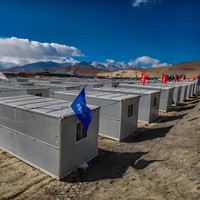 Hobbit Petit Tata Beach Duplex 100 Carré Avec Salle De Bains Mètres Cadre En Acier Mobile Pliant Conteneur Maison Préfabriquée
