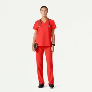 Ensemble de blouses médicales personnalisées avec logo, nourrissantes, pour hôpital, en tissu tissé, naturelles, confortables pour femmes infirmières, vente en gros - Product Image 1