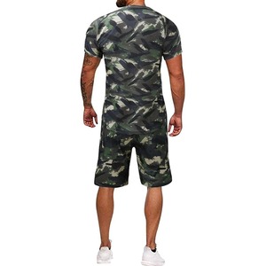 2025 personnalisé haute rue Style hommes Jogging Shorts ensemble nouvelle Collection d'été écologique grande taille à manches courtes deux pièces chaud - Product Image 2