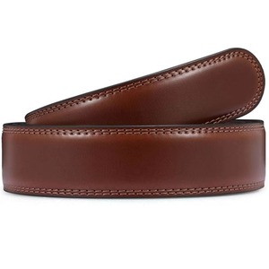 Vente en gros de ceintures en cuir véritable avec logo personnalisé boucle en acier faite à la main stock d'usine en cuir de vachette - Product Image 3