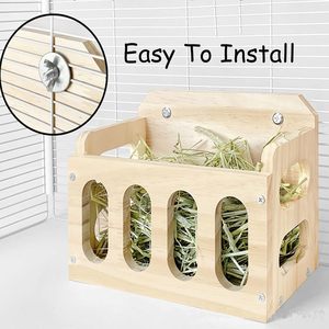 Vente en gros Support à foin en bois non fini Facile à installer Mangeoire à foin pour <span class=keywords><strong>lapin</strong></span> Bac à litière en bois Mangeoire à foin pour <span class=keywords><strong>lapin</strong></span> - Product Image 5