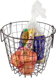 High Quality Customizable <b>Metal</b> Wire Round Utility Storage <b>Bins</b> Hot Selling High Quality Storage Baskets - Product Image 6